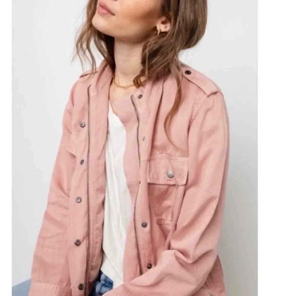 Rails pink denim jacket size XL